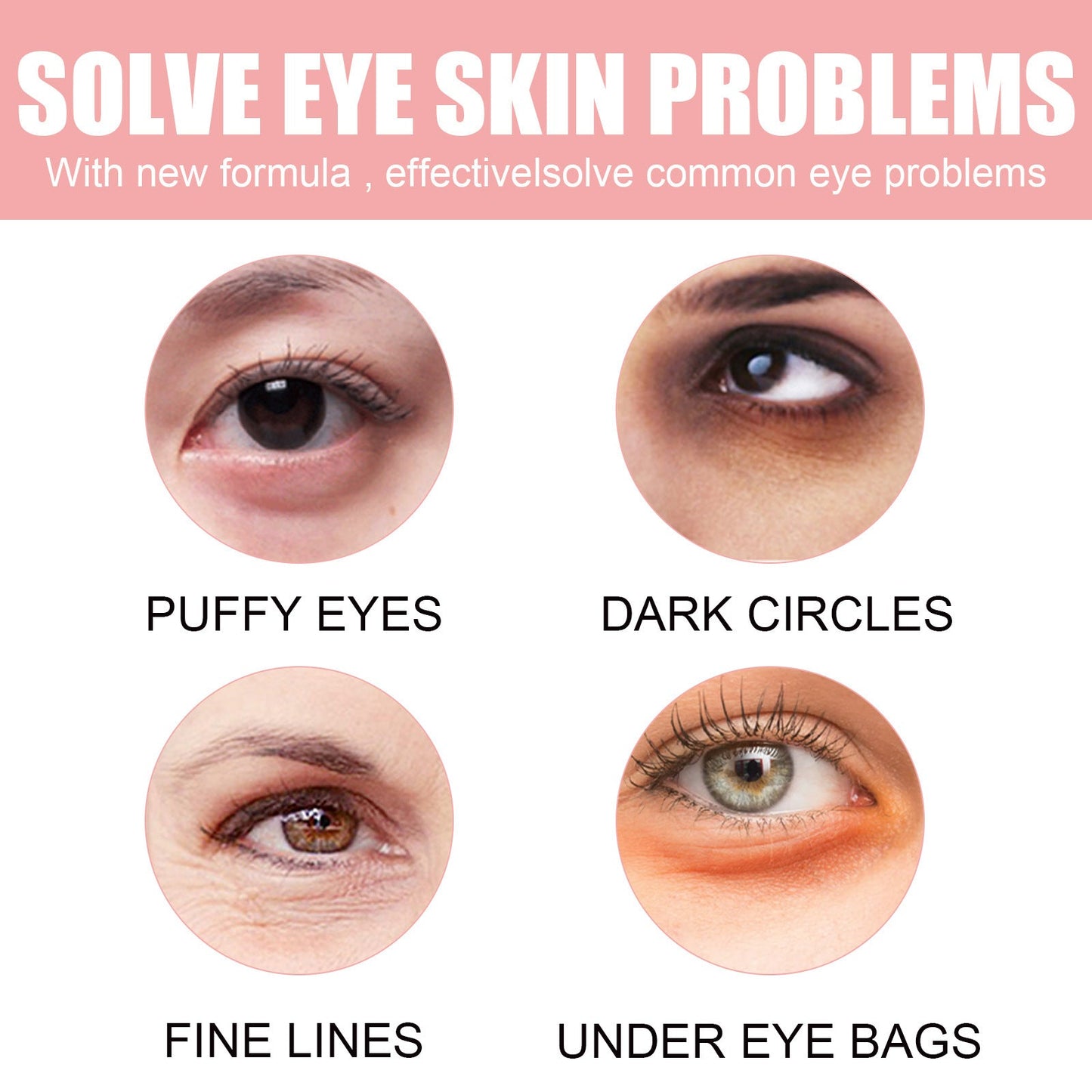 60 PCS Under Eye Patches, Eye Mask for Puffy Eyes & Dark Circles Treatments, Reduce Under Eye Bags and Smooth Wrinkles, Eye Skin Care Pads