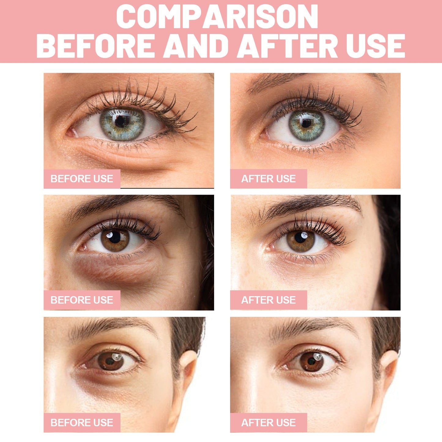 60 PCS Under Eye Patches, Eye Mask for Puffy Eyes & Dark Circles Treatments, Reduce Under Eye Bags and Smooth Wrinkles, Eye Skin Care Pads